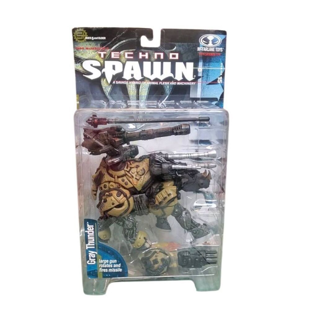 Techno Spawn Gray Thunder – McFarlane Toys Series 15 (1999) Vintage collectible